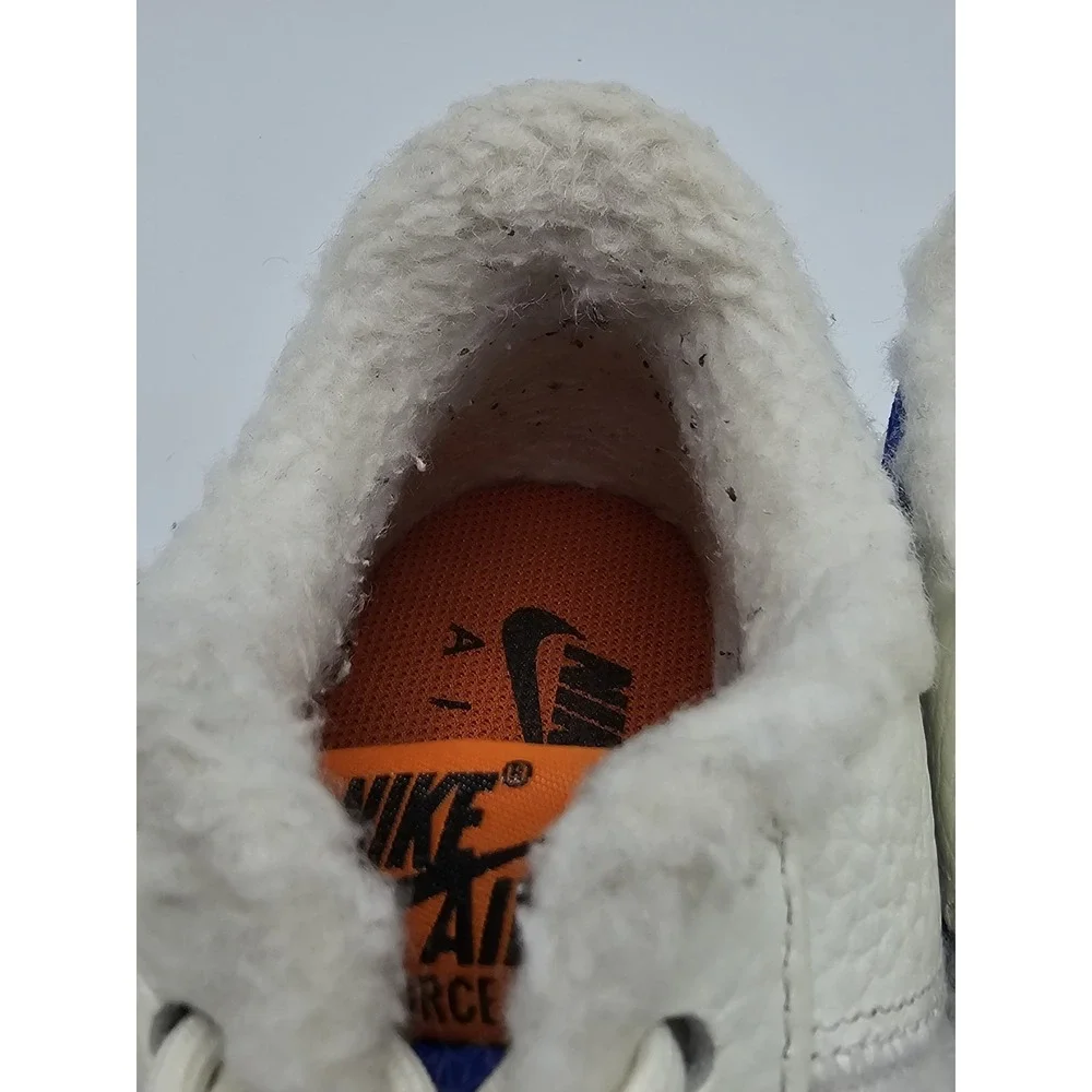 Nike Air Force 1 '07 Low Sherpa Fleece Sail Racer Coconut Women's 7.5 DO6680 100